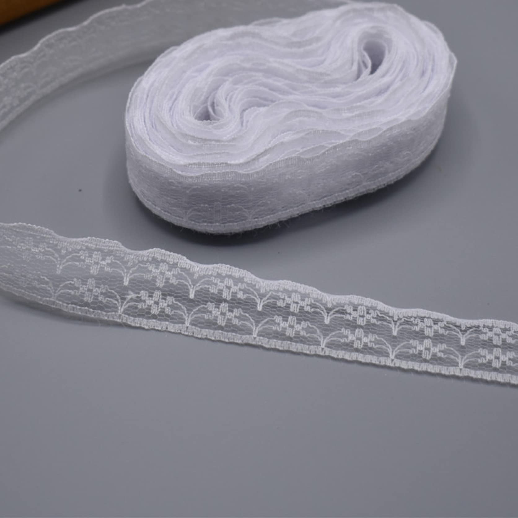 Amazon.co.jp: ヴィンテージアイレットウェーブレースリボン刺繍  