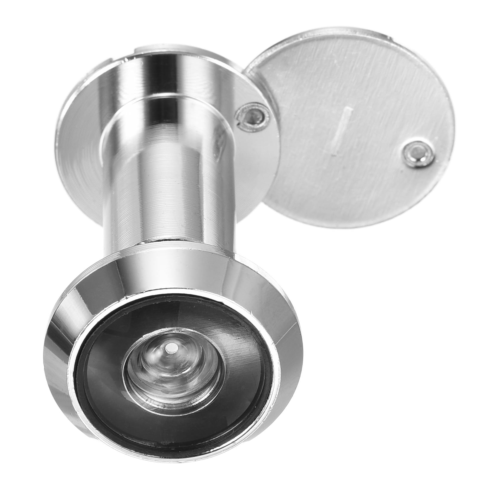 PATIKIL 9/16" Door Viewer Peephole 180-Degree Door Viewer Fits 1-3/8" to 2-3/8" Door Peep Hole with Rotating Privacy Cover for Home Office Hotel Silver