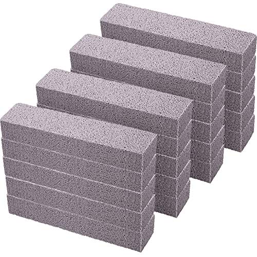 Norme Pumice Stones for Cleaning - Pumice Scouring Pad, Grey Pumice Stick Cleaner for Removing Toilet Bowl Ring, Bath, Household, Kitchen, Pool, 5.9 x 1.4 x 0.9 Inch (30 Pieces)