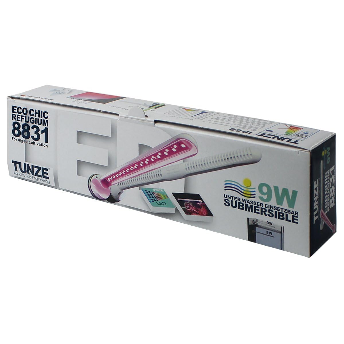 Tunze LED eco chic refugium I LED-Leuchte für Algen & Pflanzenwachstum I Aquarienleuchte für Süß- & Meerwasser I inkl. Magnet Holder I Optimal als Unterwasser Pflanzenlicht & Beleuchtung für Becken