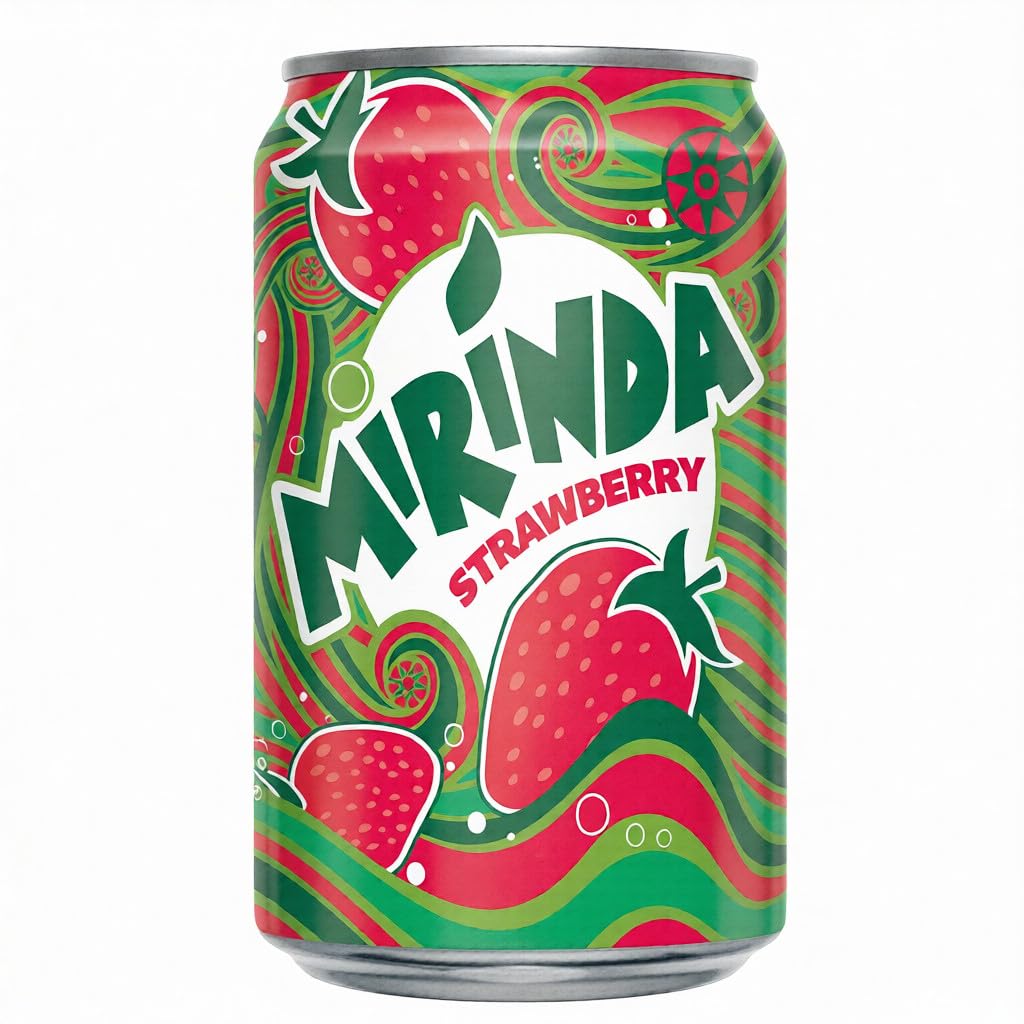 Mirindas Strawberry Flavored Soft Drink – 330ml Can-image-36