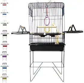 Utility Pet & Lar, Gaiola Calopsitas Viveiro Periquito Pássaro Papagaio Cor:Preto/Preto