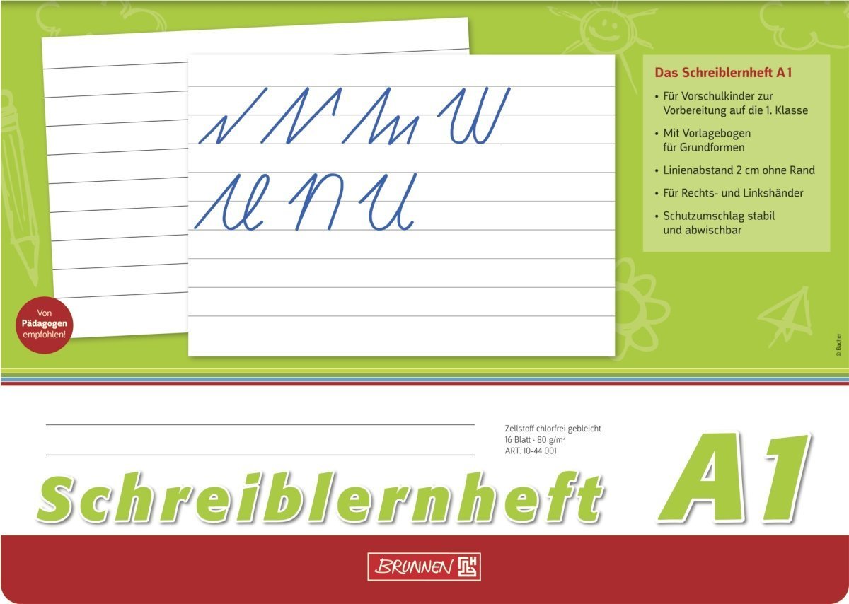 20x Brunnen Schreiblernheft A1