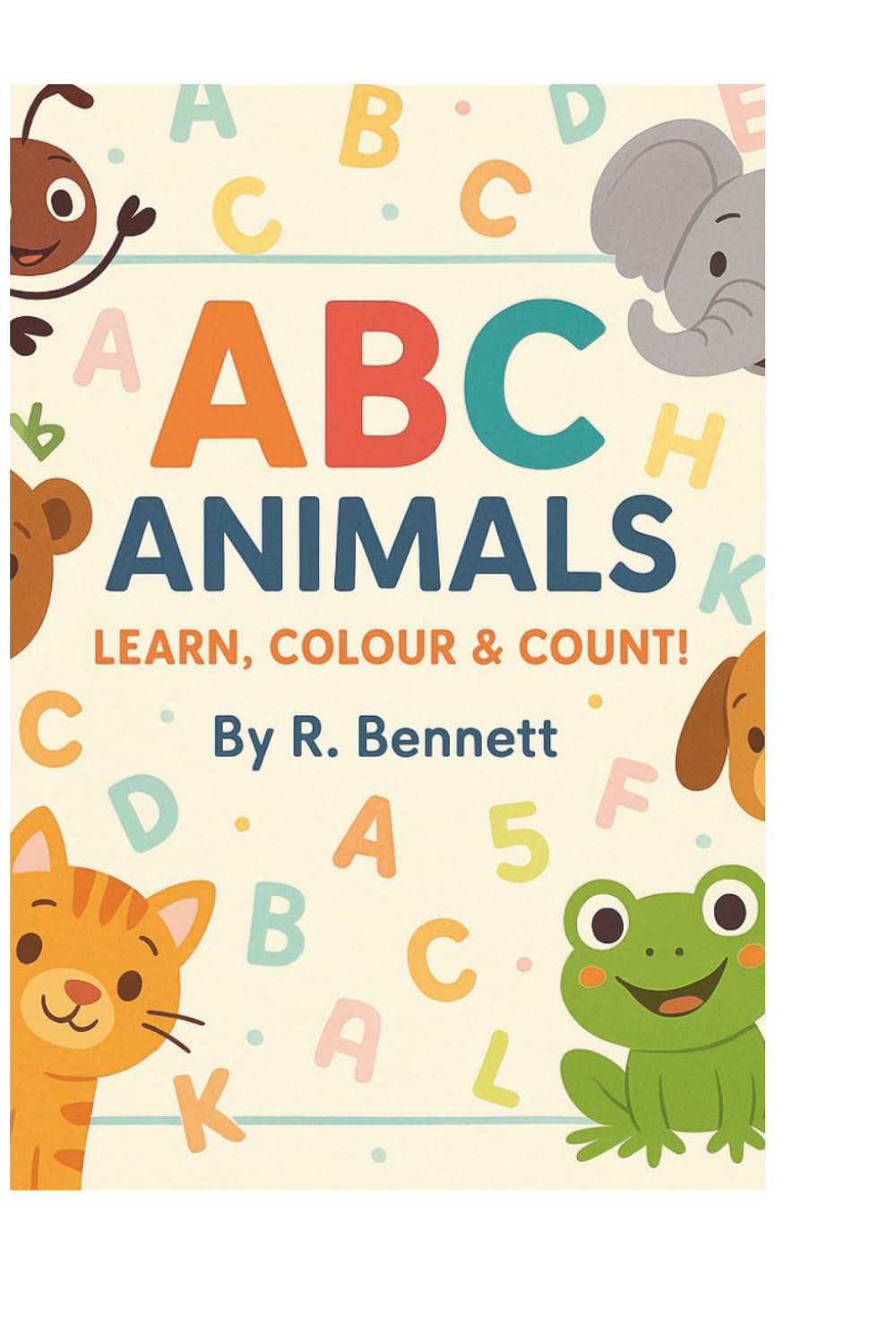ABC Animals: Learn, Colour & Count!
