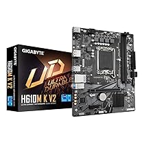GIGABYTE H610M K V2 Scheda madre – CPU Intel Core 14ª generazione, fino a 5600 MHz DDR5, 1xPCIe 3.0 M.2, LAN 1GbE, USB 3.2 Gen 1