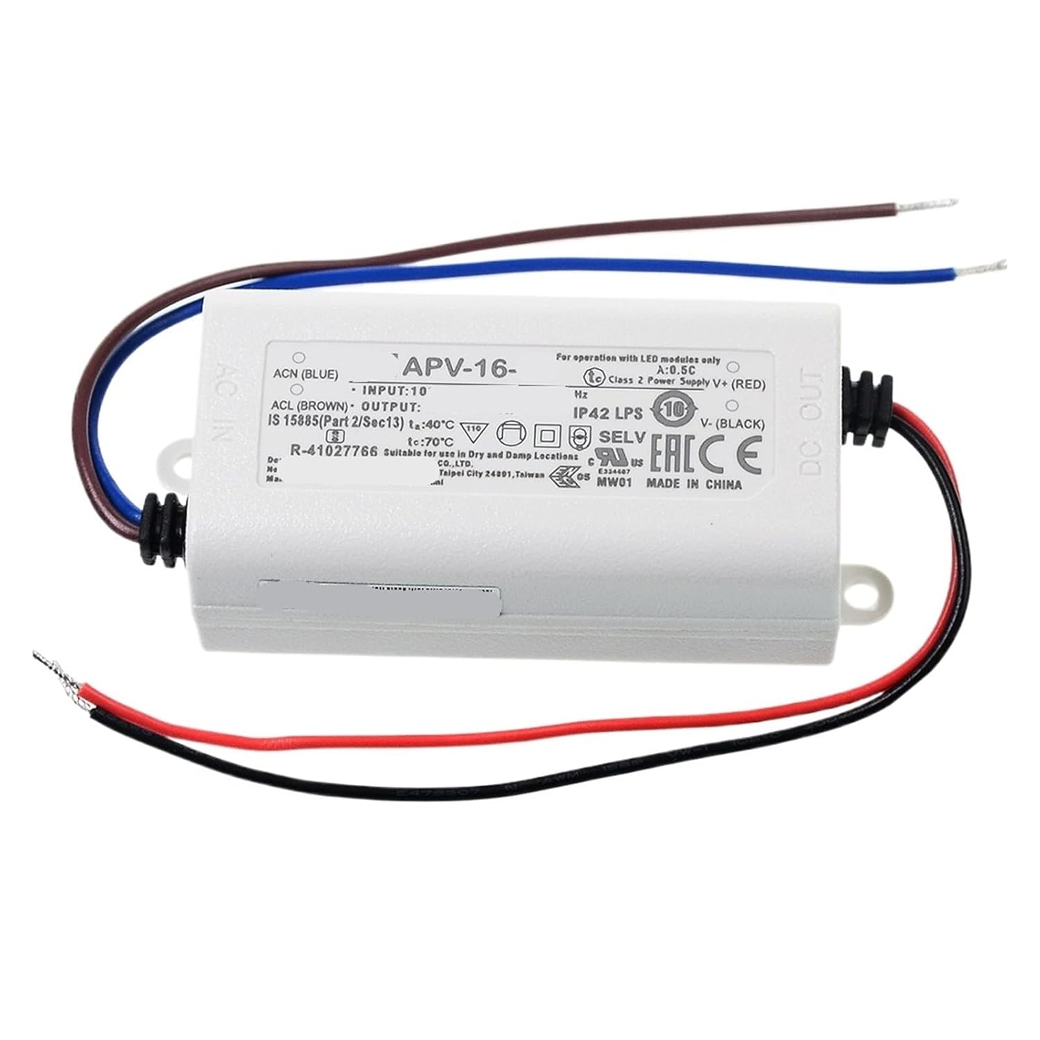Small Power Supply APV-16-5/12/15/24V Constant Voltage LED Lighting Equipment Power Supply 16W(APV-16-12 12V)