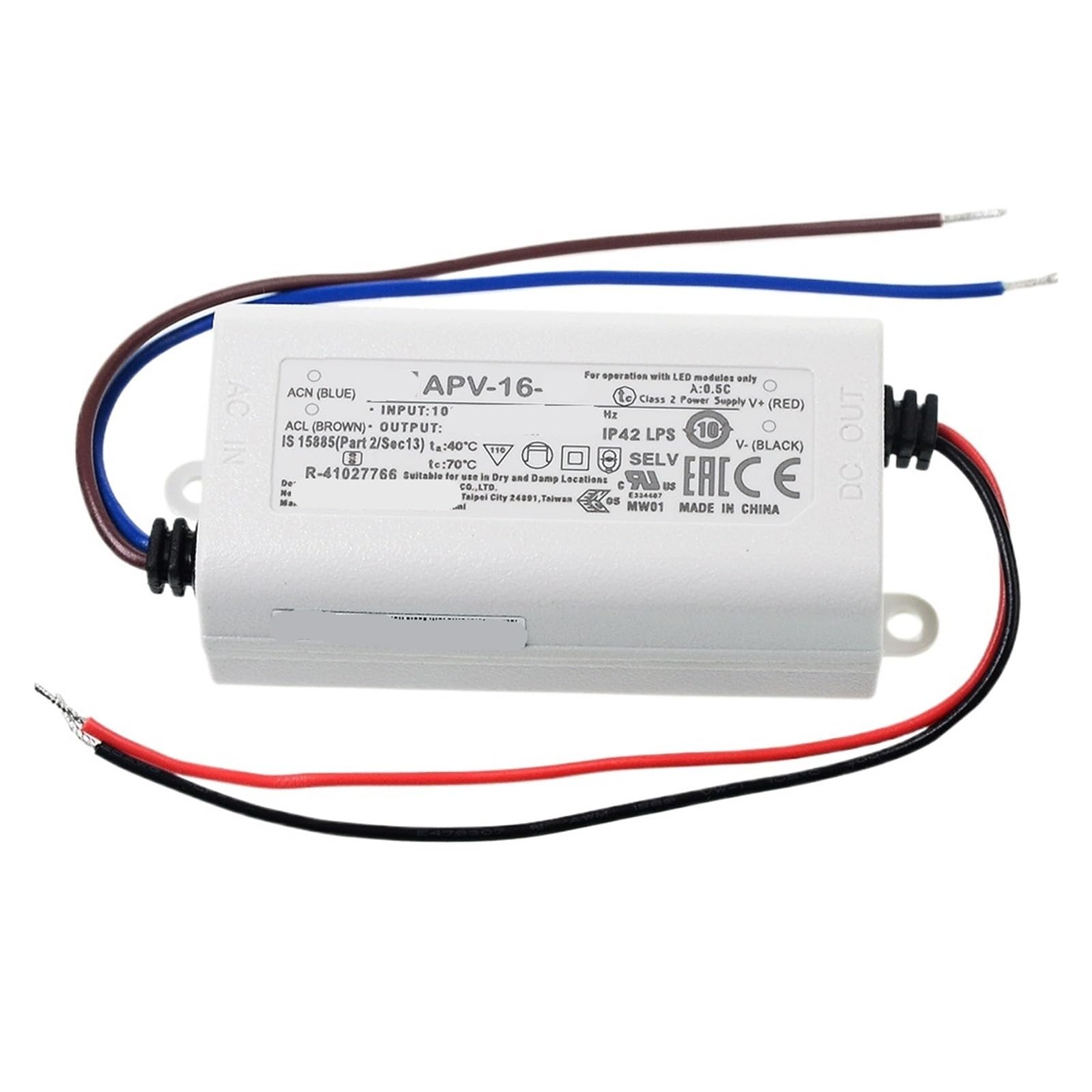 Alimentation LED 5V 16W APV-16-5 à tension constante pour éclairage intérieur