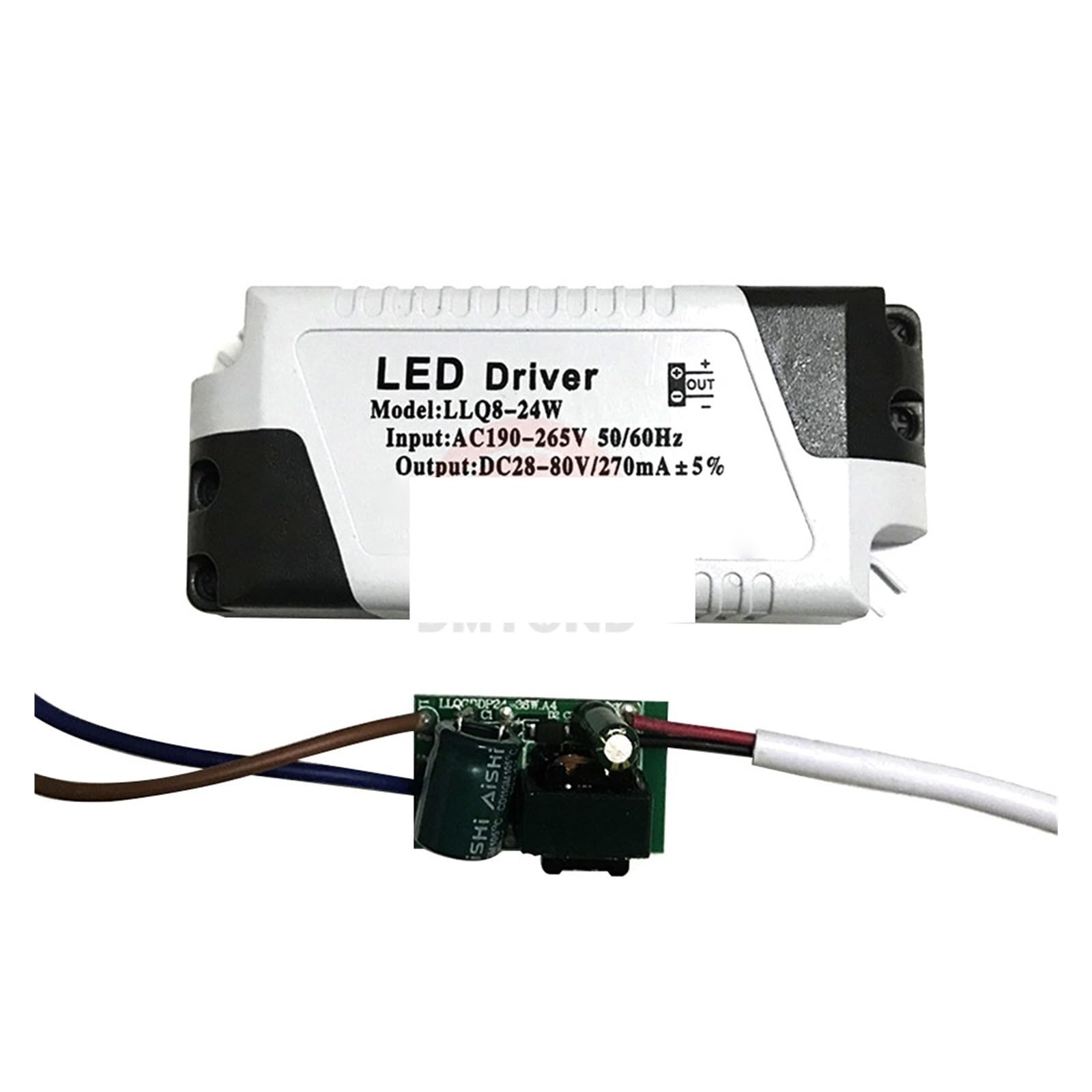 JVDDI LED Driver AC180-240V Constant Current DC LED Drivers 8-18W 8-24W Power Supplies With Female Socket 280mA(8-18W)