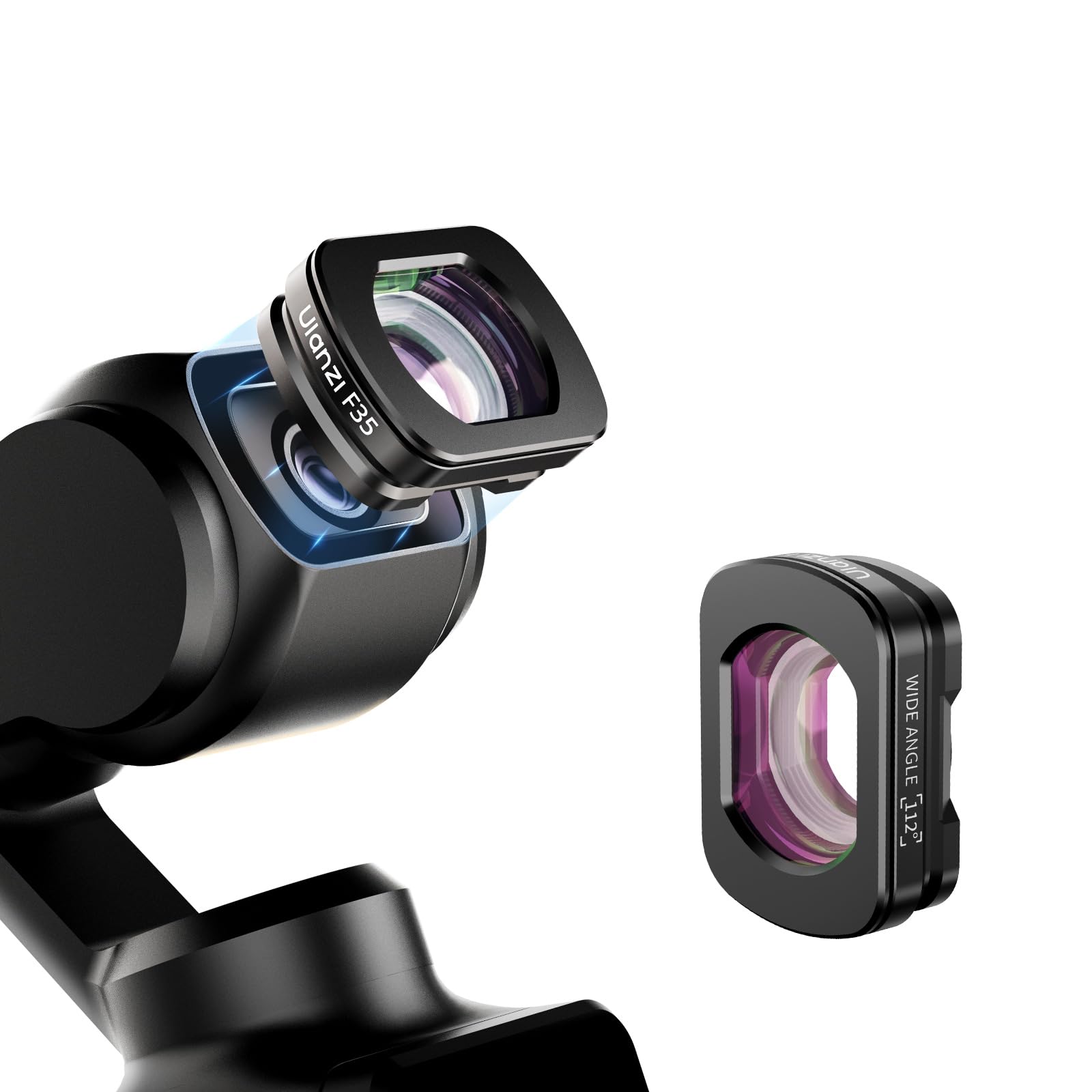 Amazon | ULANZI 112° 1.5X 広角レンズ DJI Osmo Pocket 3対応 磁気