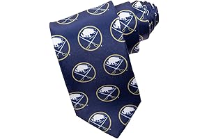 Calhoun NHL Men's All Over Buffalo Bills Logo Neck Tie