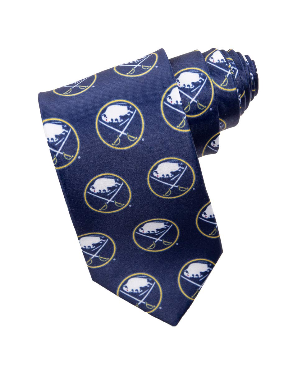 Calhoun NHL Men's All Over Team Logo Neck Tie