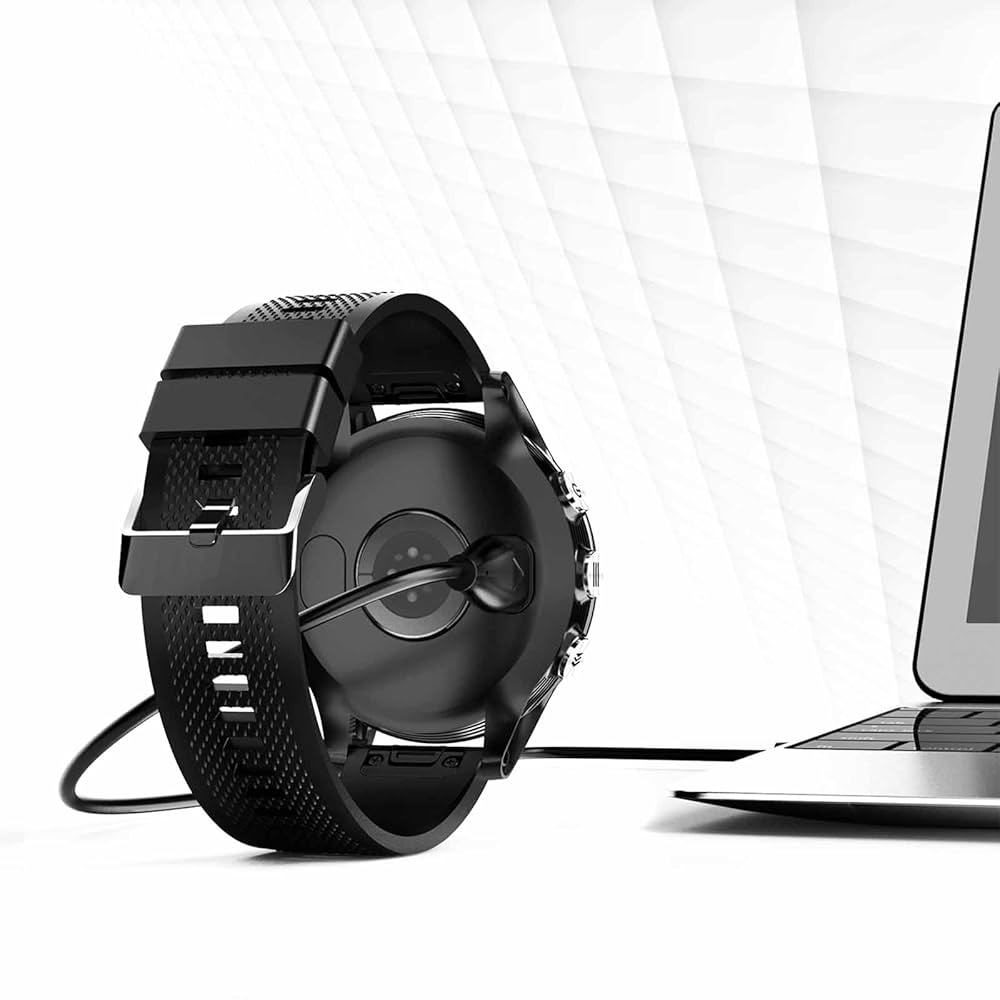 GARMIN スポーツウォッチ ブラック 充電ケーブル付き Amazon.co.jp: ガーミン用充電ケーブル 2本 1m スマートウォッチ