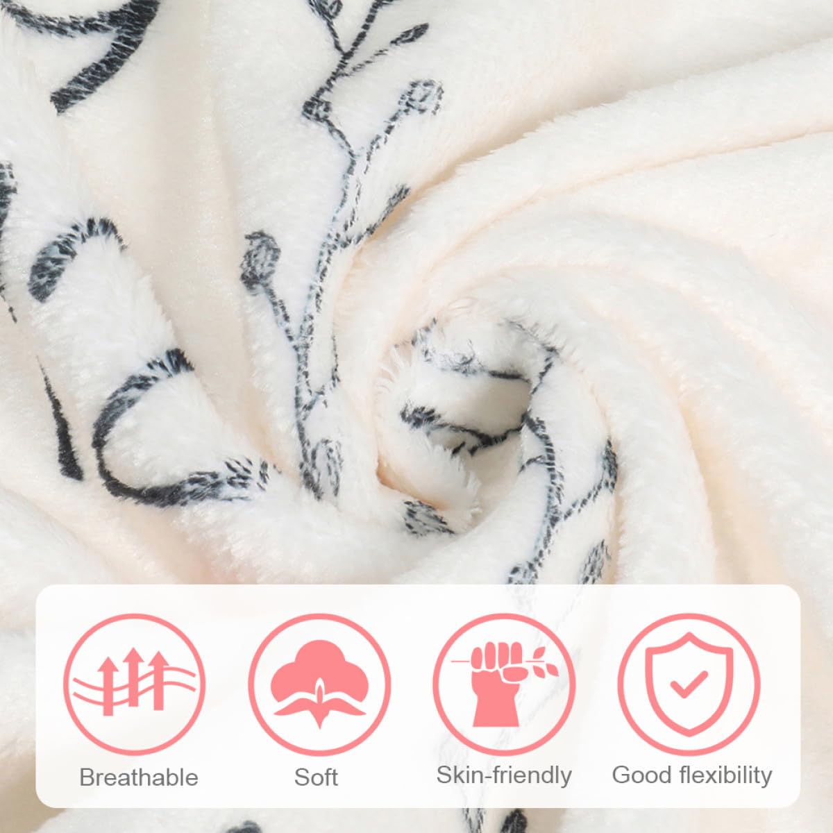 Coperta Fotografica in Flanella per Ragazzo Ragazza, 120x100 Cm | Telaio Marcatore Incluso, per Fasciare, Copertura Allattamento e Passeggino, Regalo e Ricordo