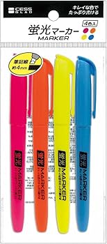 Amazon.co.jp: レモン 蛍光ペン 蛍光マーカー 4色×10パック