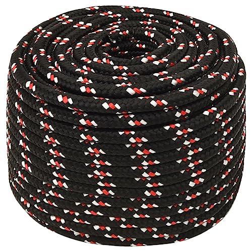 Corde d'amarrage 14mm en polypropylène noir pour vos escales estivales