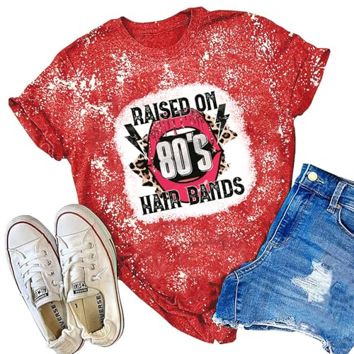 MAIHUN 80s Music Shirt for Women I Love 80's Music Shirts Old Music Fans Vintage Tee Tops