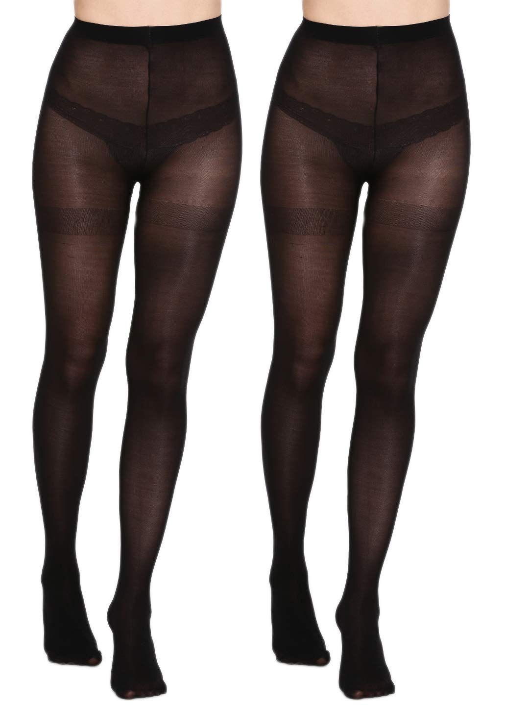 pink flamingo Sheer Pantyhose 80D - 2 Pairs-picture-18