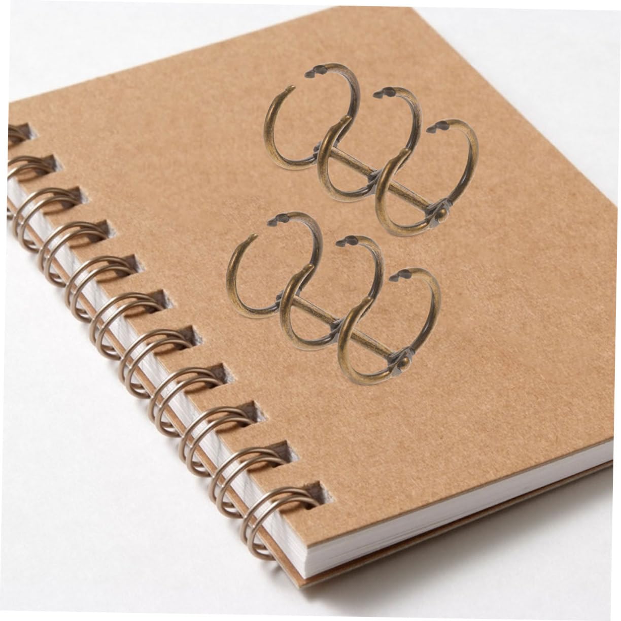 Tofficu 30pezzi Anelli Metallici Per Raccoglitori Anelli Portatili Per Scrapbooking e Organizzazione Documenti Per Ufficio Scuola e Casa Antico