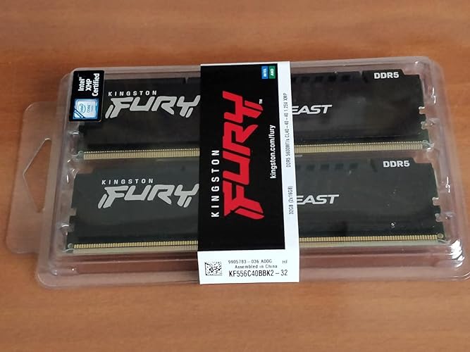 Kingston FURY Beast Negro DDR5 32GB (2x16GB) 5600MT/s CL40 DIMM