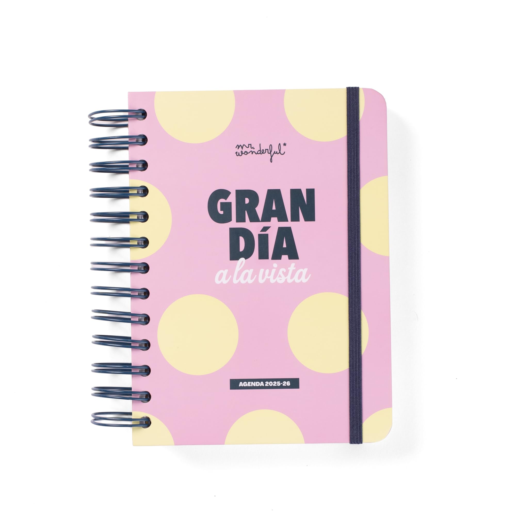 Mr.Wonderful - Agenda scolastica Wonder piccola 2025-26 giornaliera - Agenda scolastica con organizzazione quotidiana - Grande giorno a vista