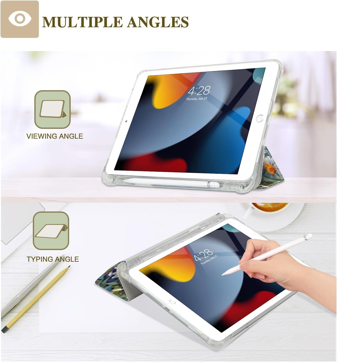 Vimorco for iPad 9th/8th/7th Generation Case 10.2 Inch Pencil Holder image 4