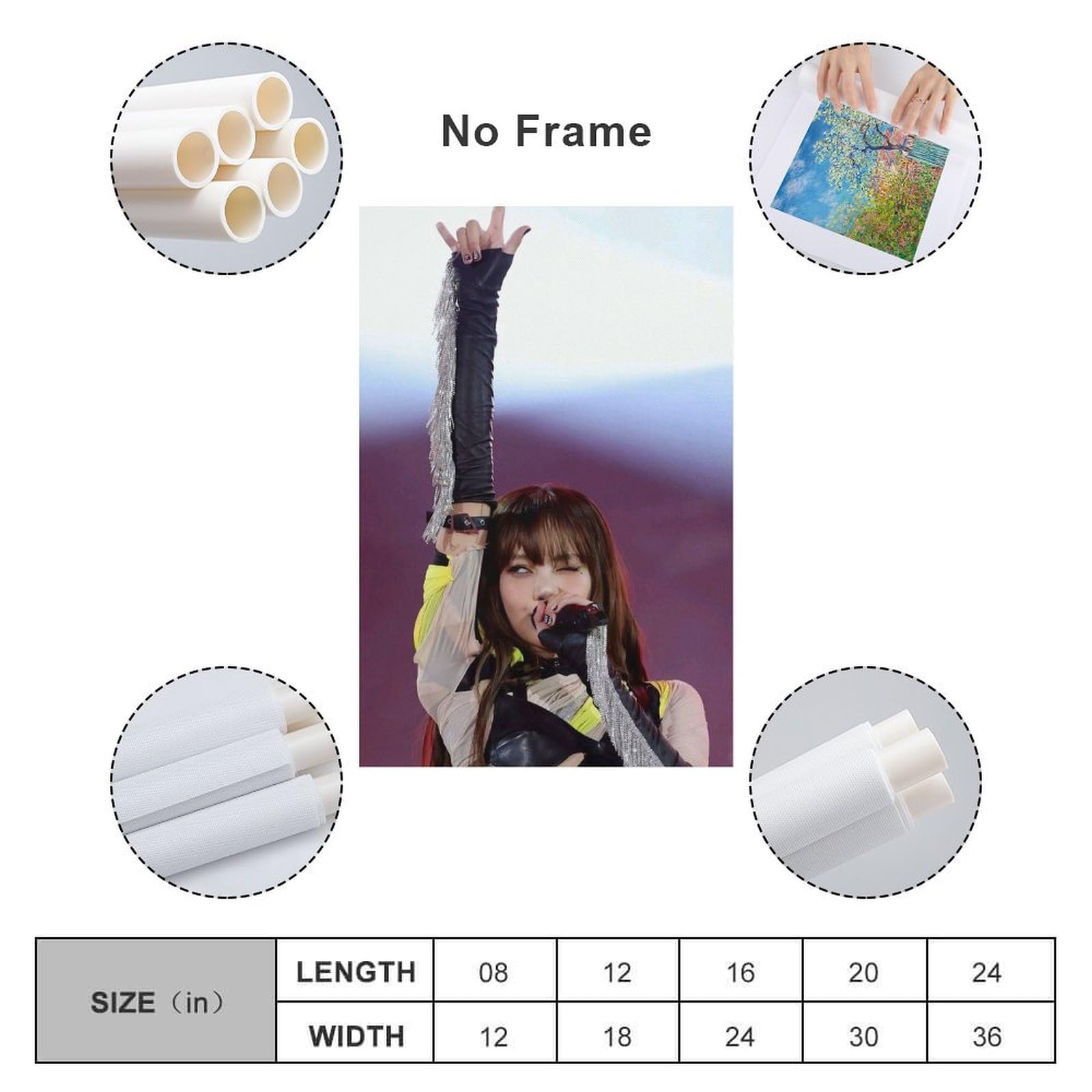 Amazon.co.jp: Lisa歌手リサのポスター アートパネル キャンバス