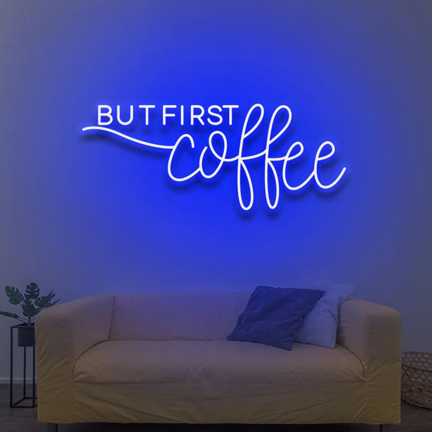 But First Coffee Neon Sign, Coffee Led Sign, Custom Neon Sign, Coffee Shop Wall Decor, Coffee Lover Gifts, Cafe Store Wall Art Led Light