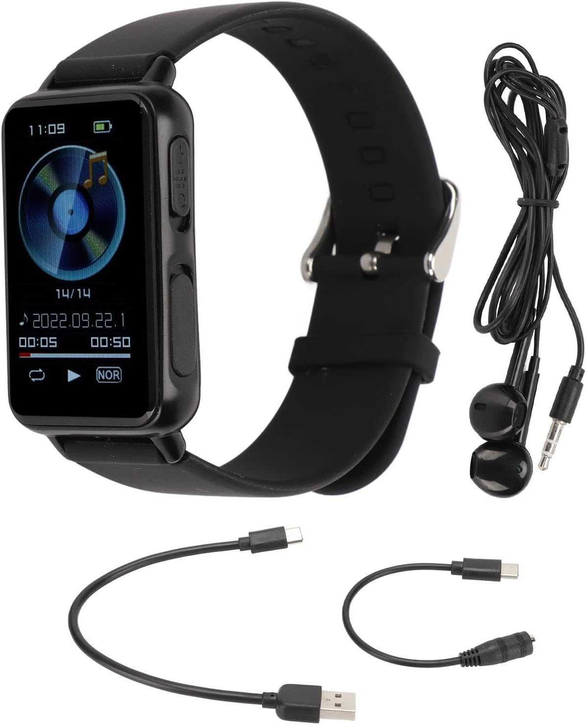 Digital Voice Recorder,Voice Activated Wristband Watch,Noise Cancelling Audio Recorder for Lectures,Meeting,Interview,USB C ,MP3 Playback,File Transfer (32GB)