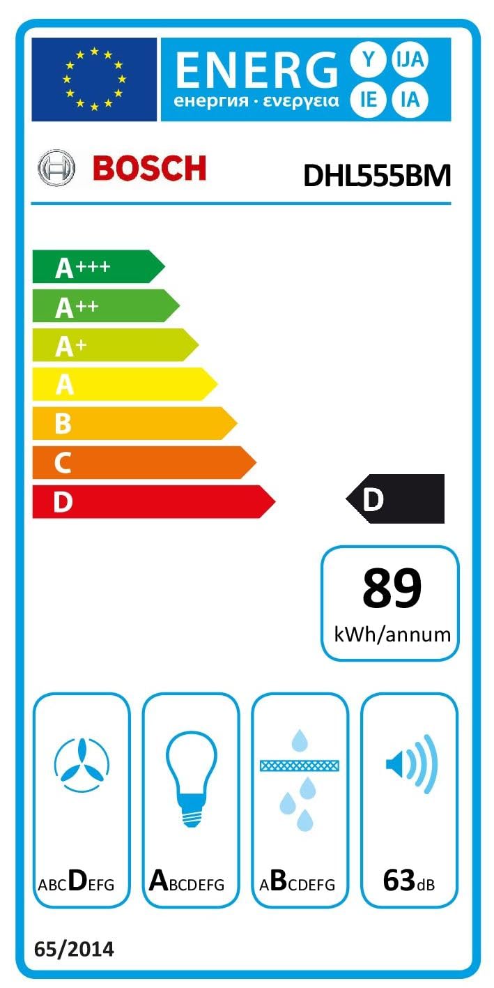 Bosch DHL555BM Serie 4 Lüfterbaustein 53 cm LED-Beleuchtung Abluft Umluft Metallfettfilter spülmaschinengeeignet Silber Metallisch