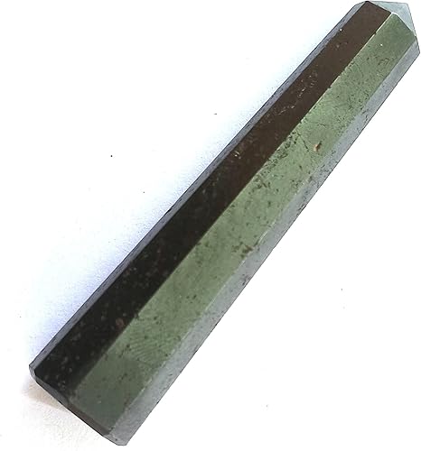 (3.50-4 pulgadas) Gemetite Obelisco Tower Jumbo Facet Aura Rock Crystal Natural Pulido Earth Wand Spirit