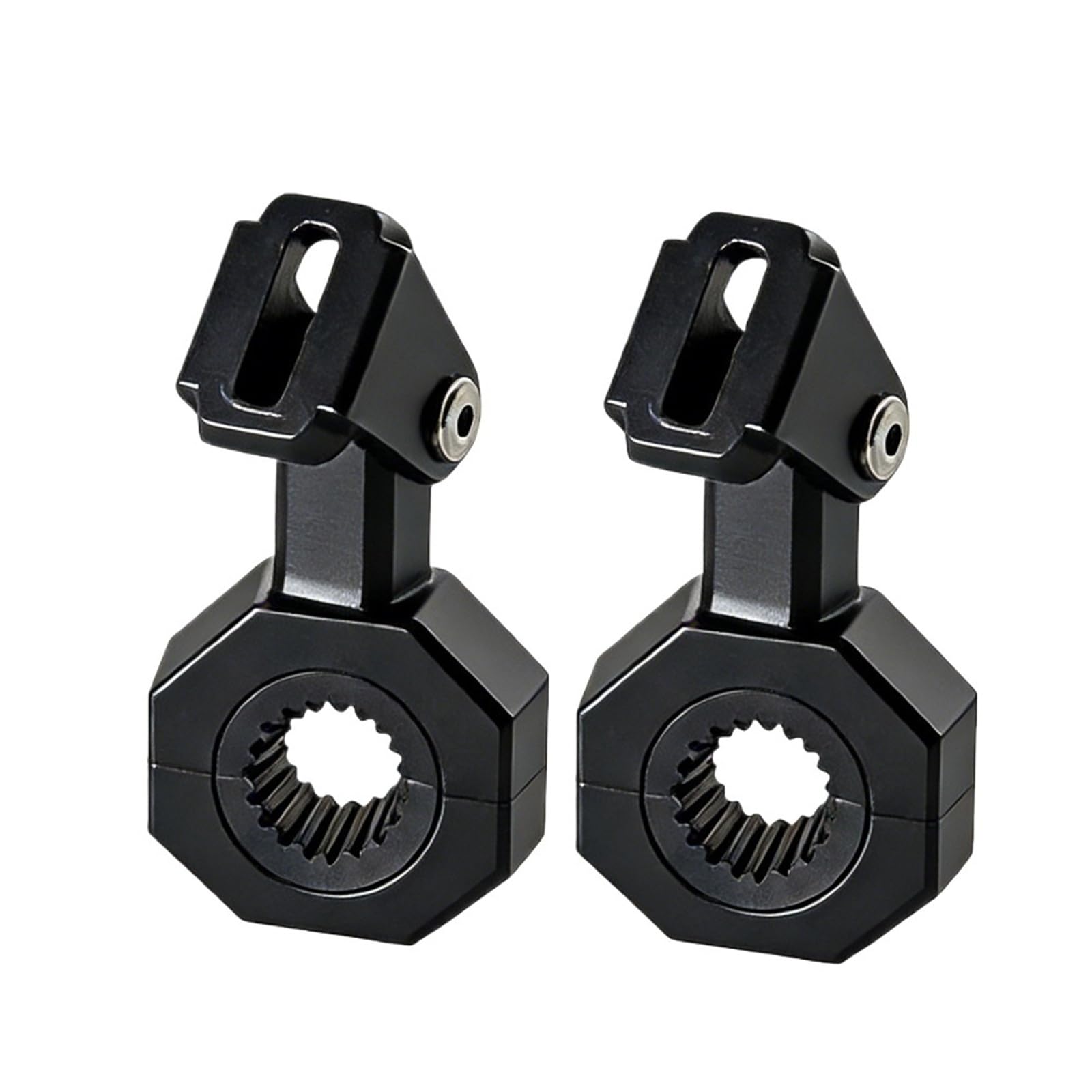 Pacgydk 2Pcs Motorcycle Headlight Bracket Universal Bracket Motorcycle Headlight Spotlight Adjustment Headlight Fog Driving Lights Mount Bumper Modified Clamp(2Pcs)