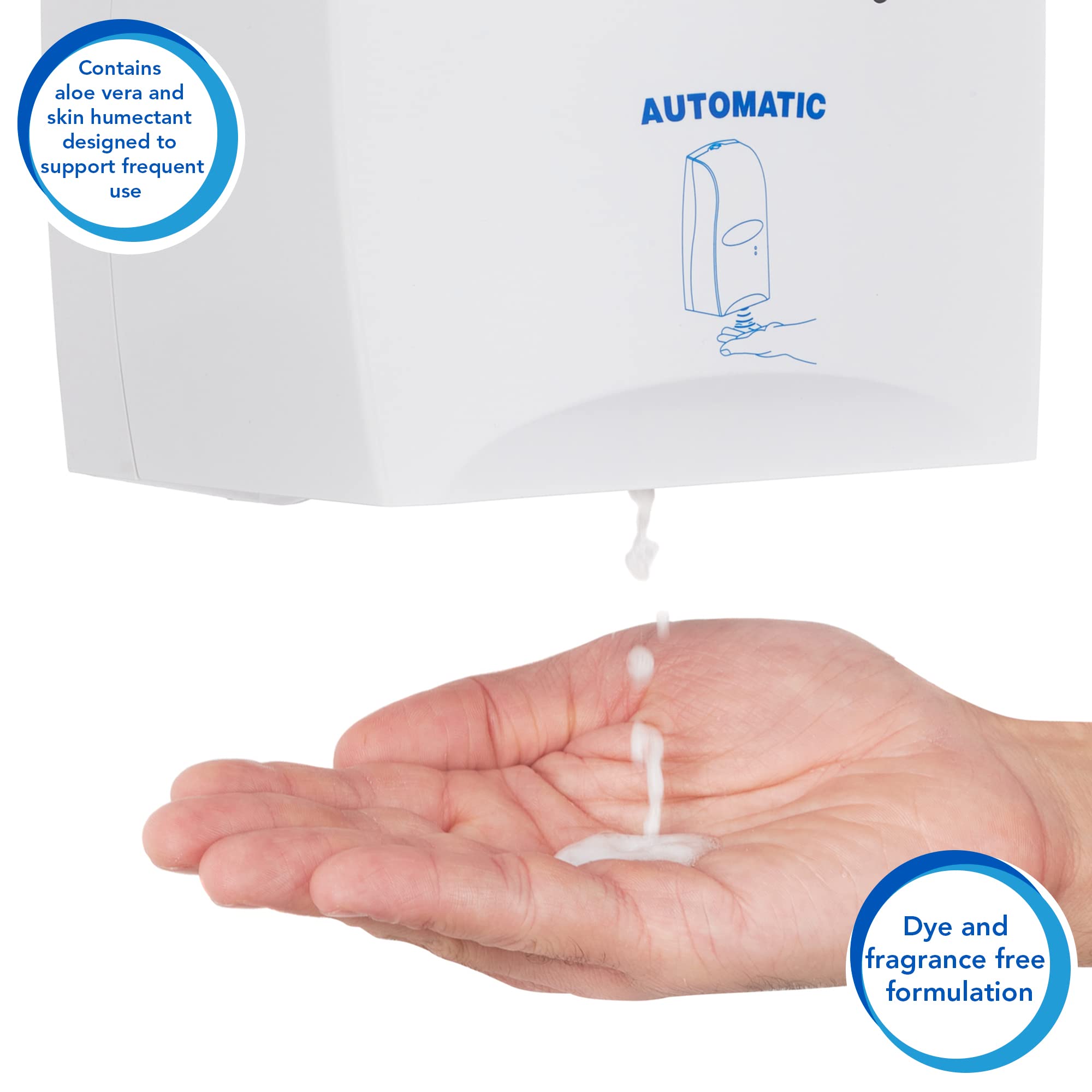 Scott Control Handdesinfektionsschaum auf Alkoholbasis 6393 – 4 x 1,2 Liter Handdesinfektionsmittel, Nachfüllpackung (4,8 Liter gesamt)