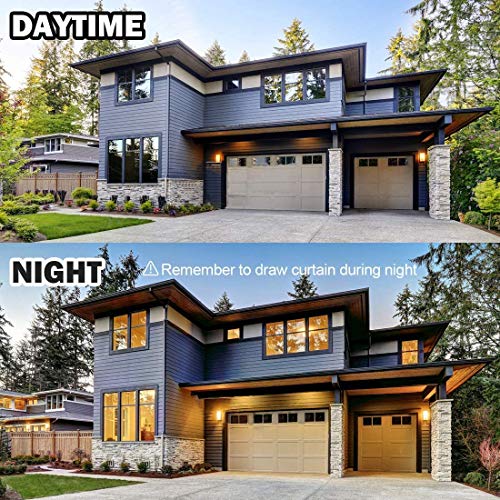 WPCTEV One Way Mirror Window Film Daytime Privacy Heat Control Film Solar Film Non-Adhesive Window Tint for Home and Office Blue & Silver 6 Mil 17.5 Inch x 6.5 Feet
