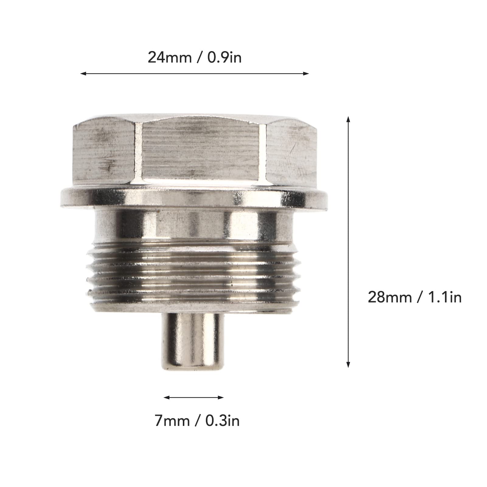 Magnetische Ölablassschraube, 2 Stück M24 X 1,5 Mm Motor-Magnetöl  