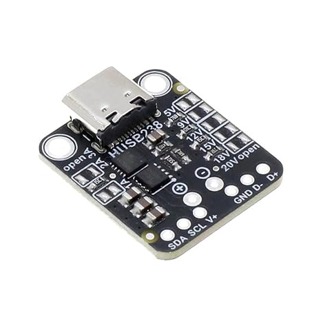 HUSB238 Deception Module 5V / 9V / 12V / 15V / 18V / 20V Adjustable IIC Control Fixed Output Type C Adapter Set Power Supply