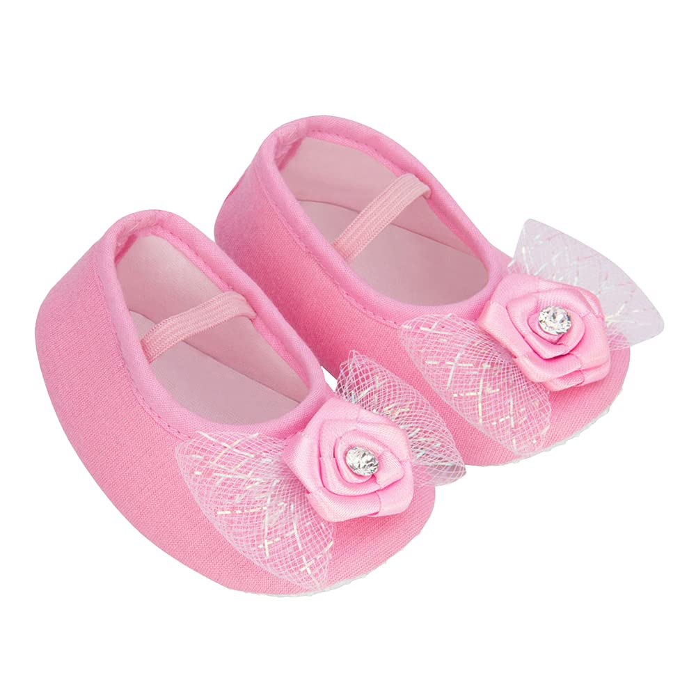 Hopscotch Baby Girls PU Rose Applique Solid Booties in Pink Color,UK:2 (DZY-4041887) (B0BSXFHB63) Amazon Price History, Amazon Price Tracker