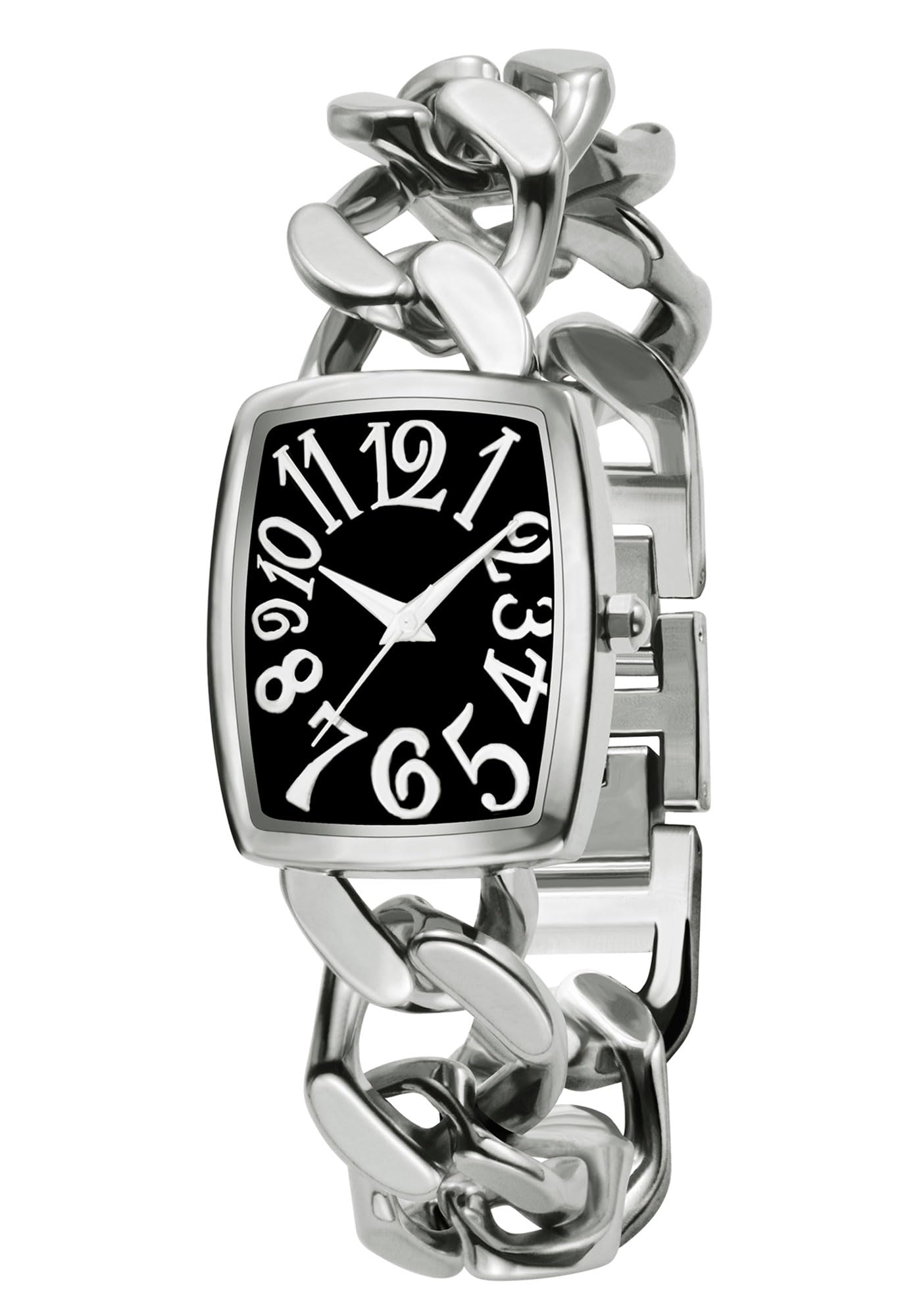 Bisley Orologio da donna a catena con cinturino in metallo per polso