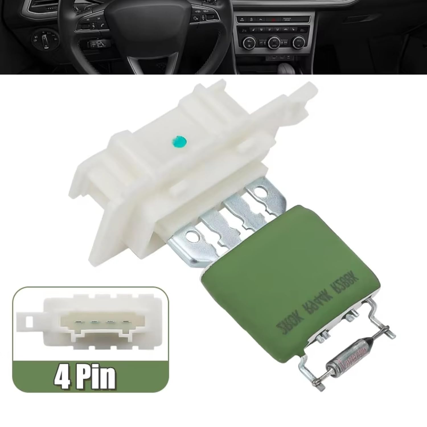 Heater Blower Resistor Compatible with Polo 2017-2023 Heater Blower Motor Fan Resistor 2Q0959263