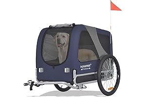 DOGGYHUT® Premium Large Pet Bike Trailer for Medium or Large Dog, Up To 100 lbs