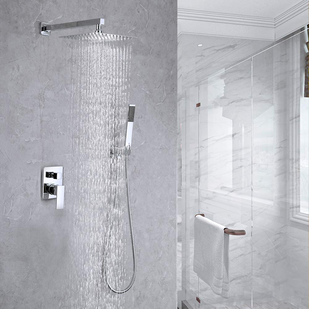 KES Shower Set 3Function Mixer Shower Kit 10Inch Shower Head with