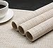 DOLOPL Placemats Placemat Dinner Mats Set of 6 Beige Table Mats 100% Waterproof Easy to Clean Wipeable Washable Modern Outdoor Placemats for Dining Kitchen Spring Summer Easter Decor