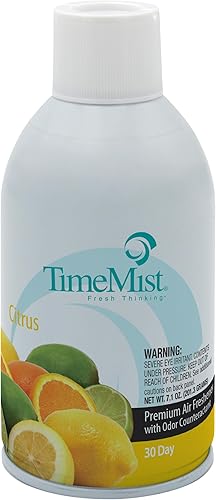 Miniatura 2 de TimeMist Recambios de ambientador medido de alta calidad, aroma cítrico, 7.1 onzas (caja de 12) 1042781, dura hasta 30 días y neutraliza olores
