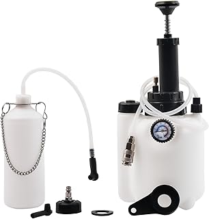 DHA 3L Brake Fluid Bleeding Bottle Kit, Manual Car Brake System Clutch Fluid Master Cylinder Pressure Bleeder Bottle Hand Pump Adapter Kit, Pneumatic Air Vacuum Brake Fluid Bleed Refill Bottle Tool