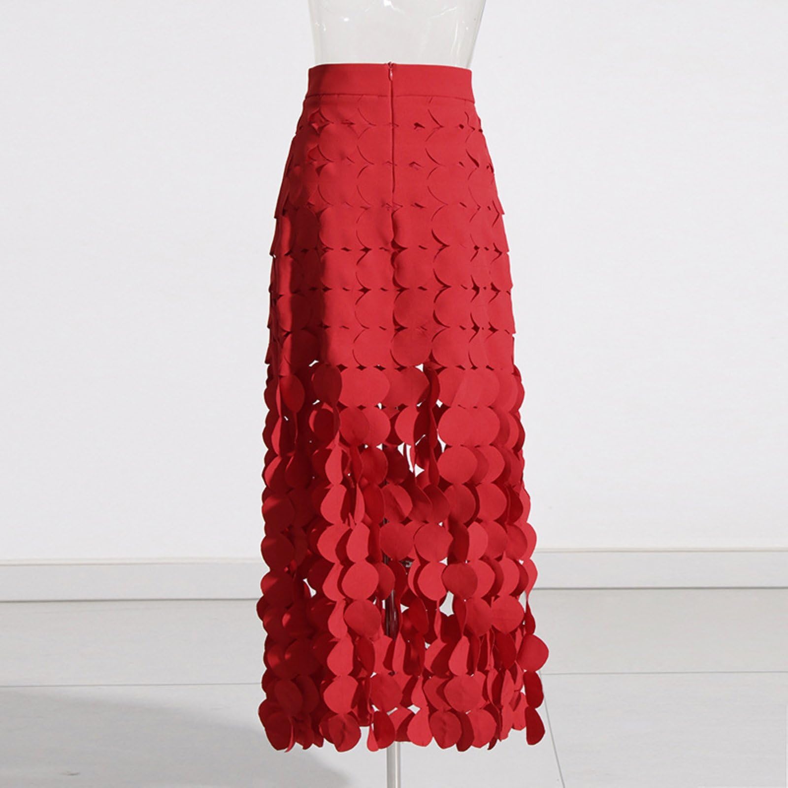 Da Donna Scava Fuori Maxi Gonne Fluide Boho Fringe Hem Gonne Da Vacanza in Spiaggia Irregolari