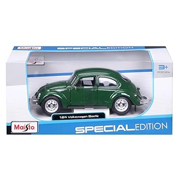 車　おもちゃ　ビートル1　緑 Amazon | Maisto 1:24 SE フォルクスワーゲン ビートル