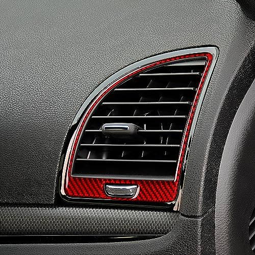 Image of Car Air Vent Outlet Cover Decals for 2011-2014 Chrysler 300 / 300C / 300S / Limited /Base Accessories Carbon Fiber Interior Stickers