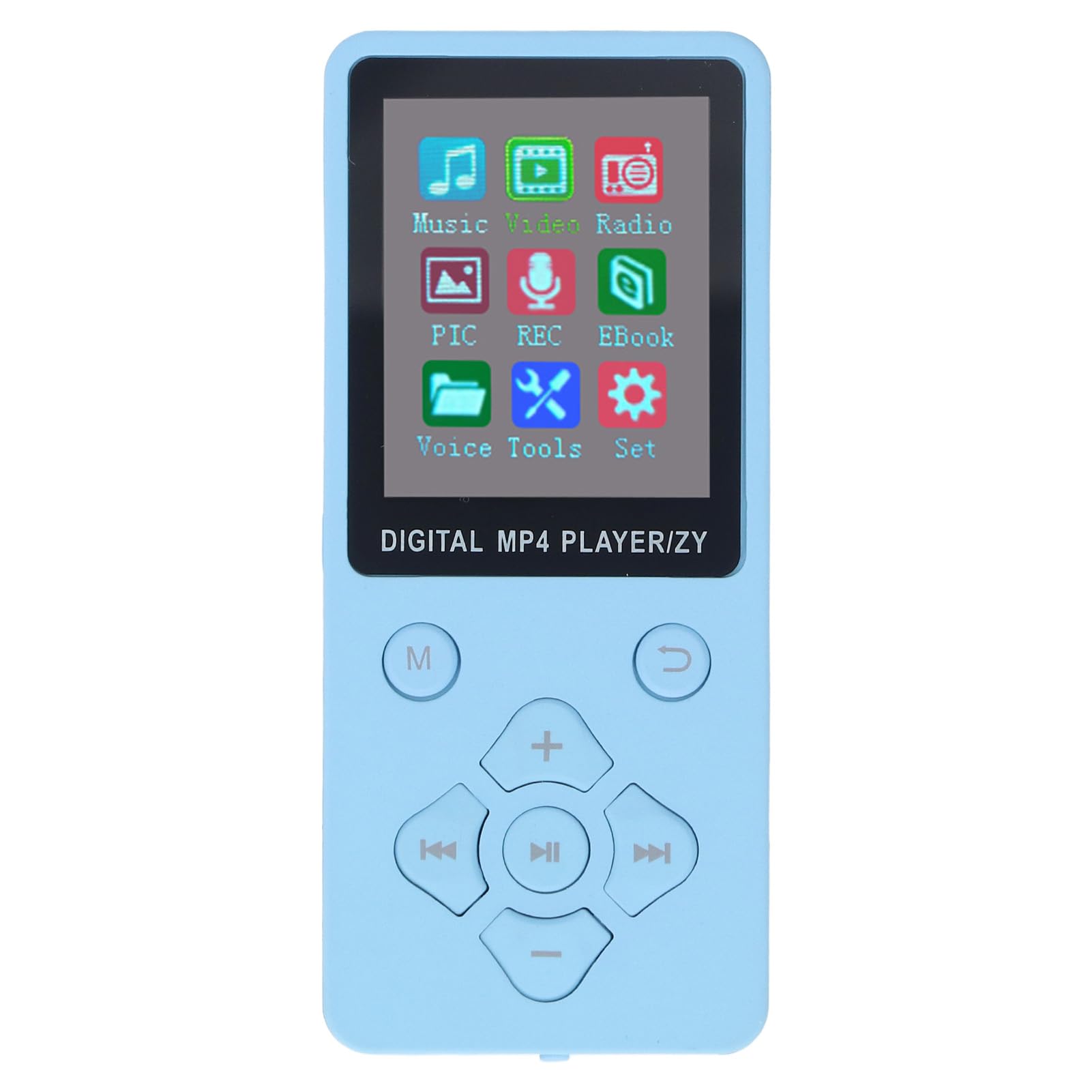 MP3 MP4 Player Multifunctional MP3 Player for Outdoor Activities Blue