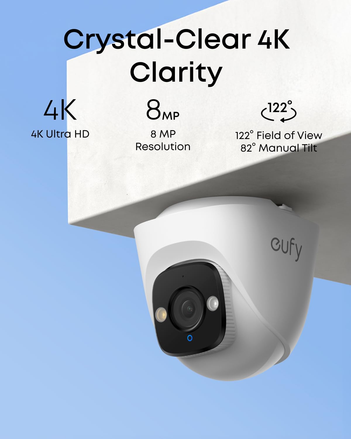eufy Security PoE Turret CCTV Camera E41 Add-On, Wired Outdoor Cam, Requires eufy NVR, 4K UHD - Image 2
