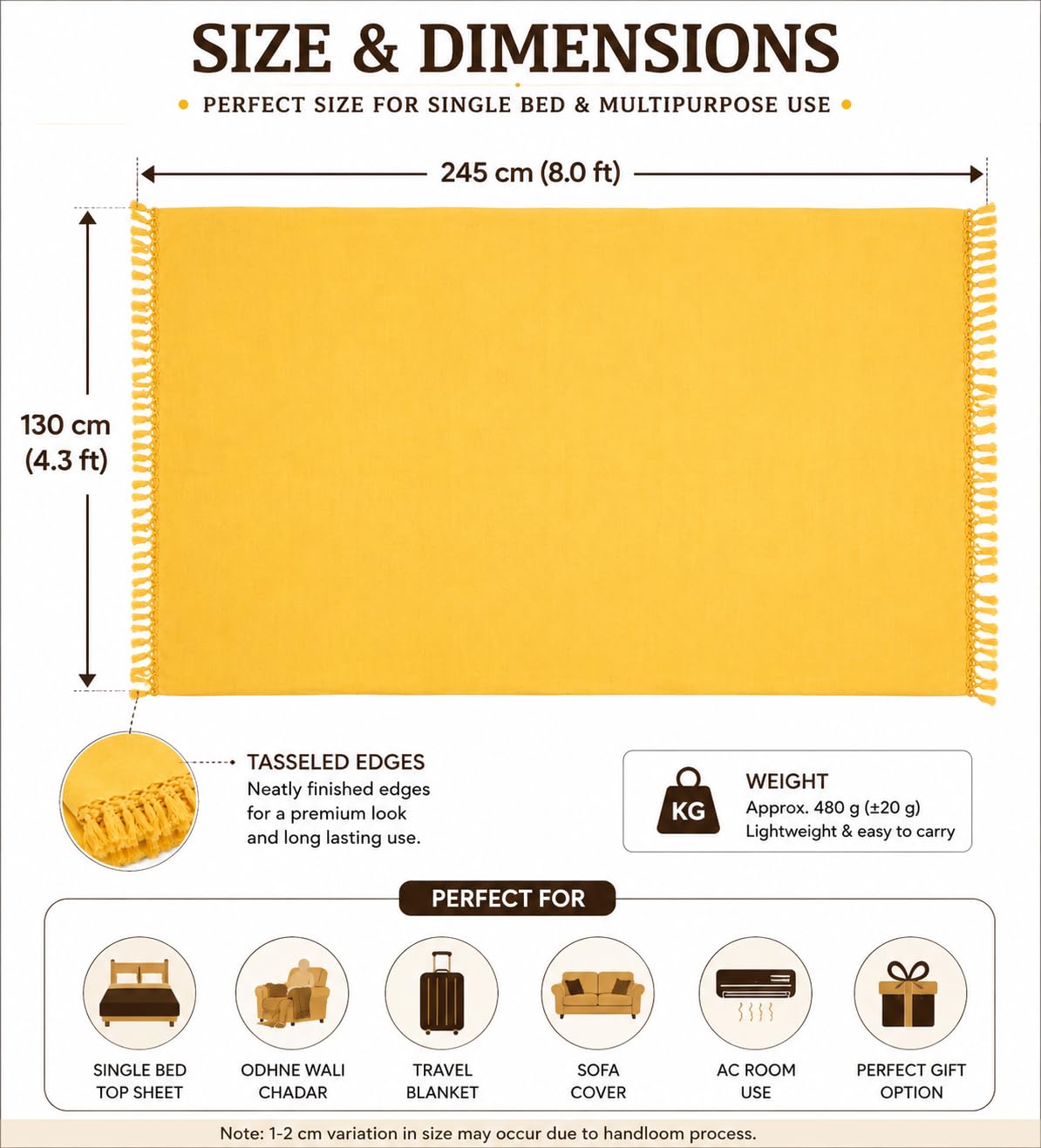 Bhagalpuri Cotton Chadar - Summer Bed Blanket -5 Bhagalpuri Cotton Chadar - Summer Bed Blanket -5