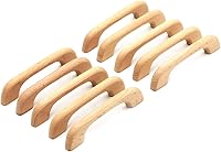 Vista 1 de WEICHUAN 10 tiradores de madera sin terminar para cajones – Reemplazo de armarios de cocina, muebles, aparador, armario, cajón, tiradores